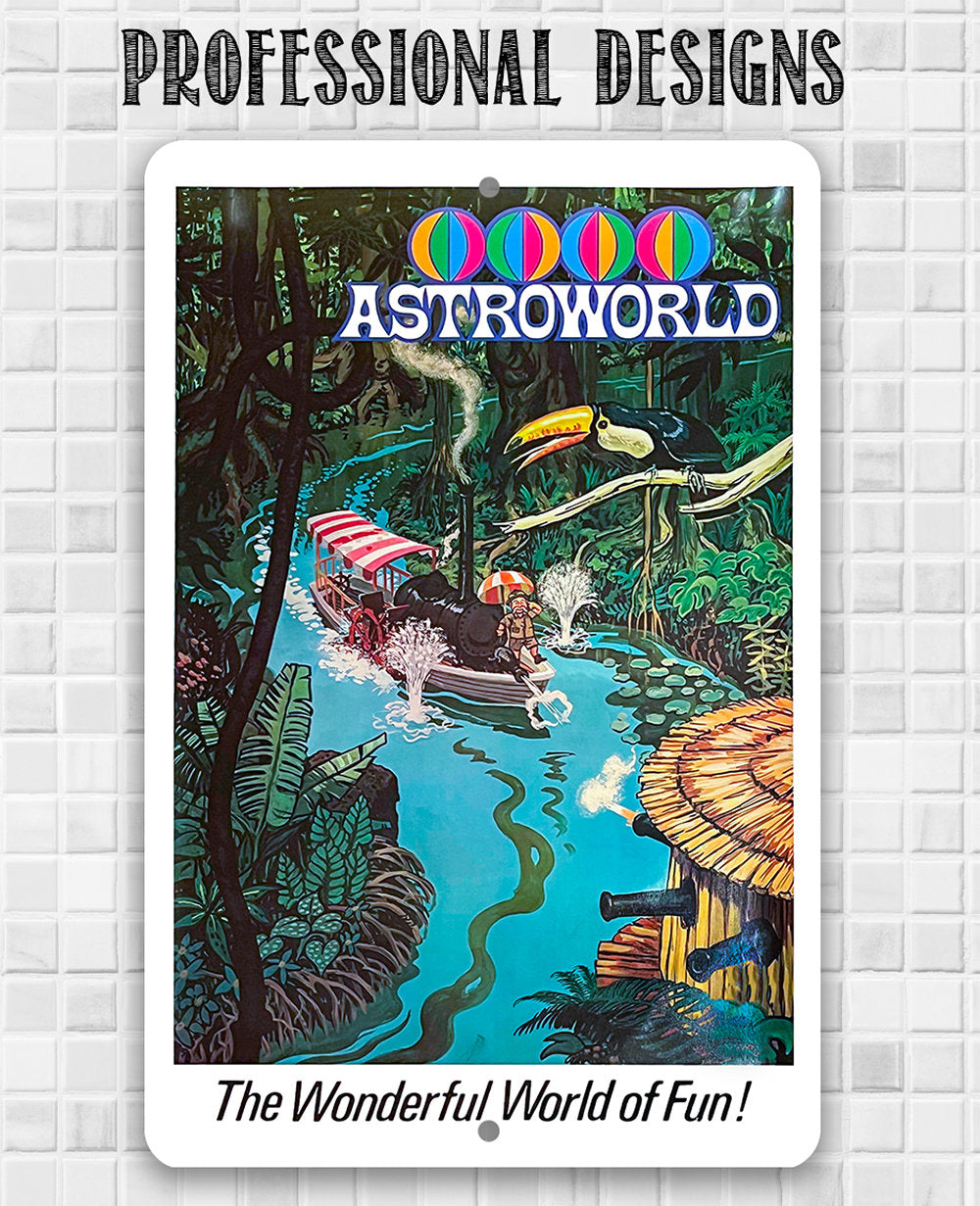 AstroWorld Park River of No Return - Metal Sign