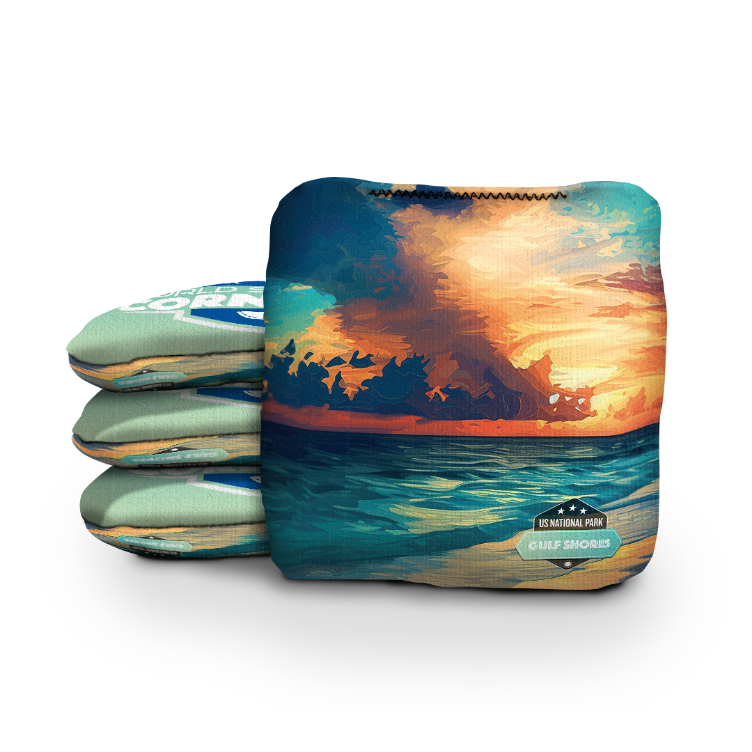 World Series of Cornhole 6 Inch Professional Cornhole Bag - WSOC Gulf Shores National Park
