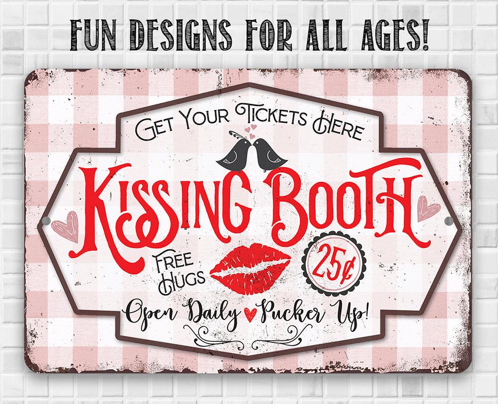 Kissing Booth - Metal Sign