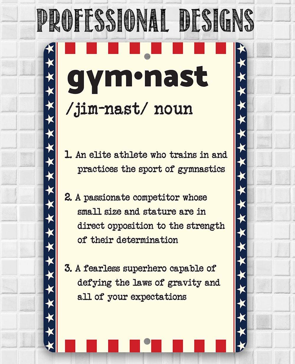 Gymnast Definition - Metal Sign