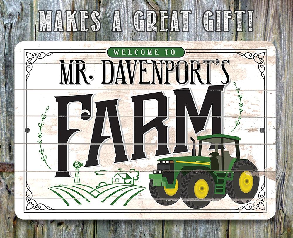 Personalized - Farm - Metal Sign