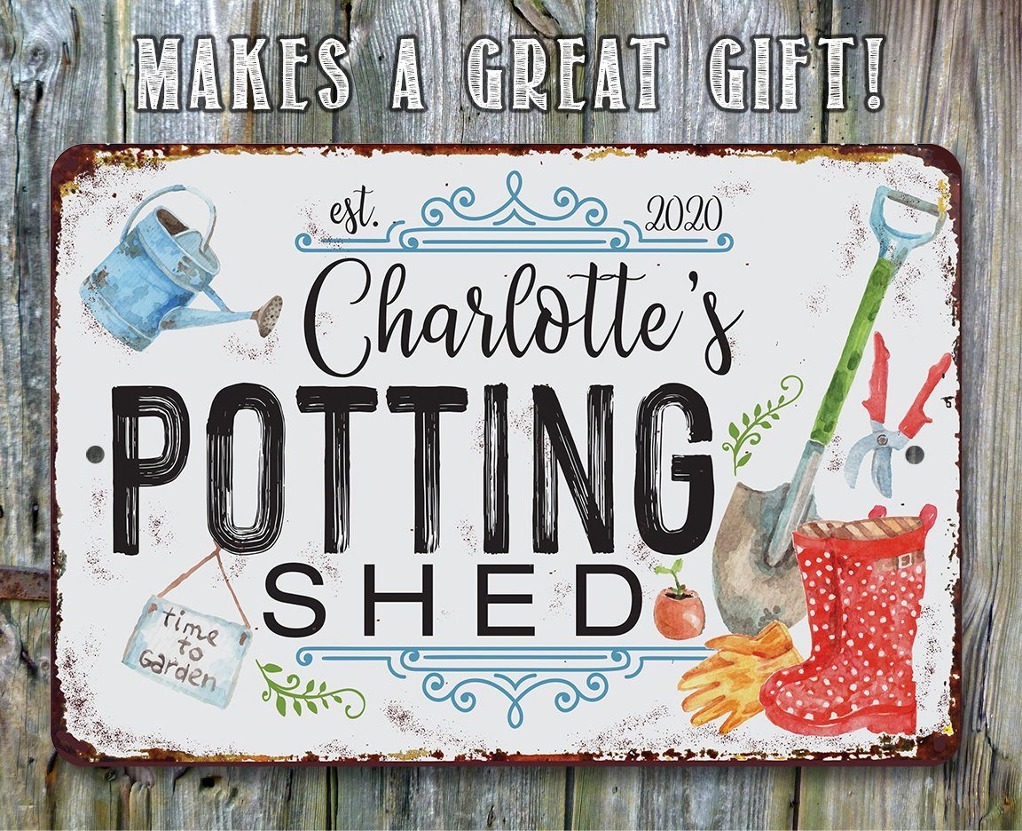 Personalized - Potting Shed - Metal Sign