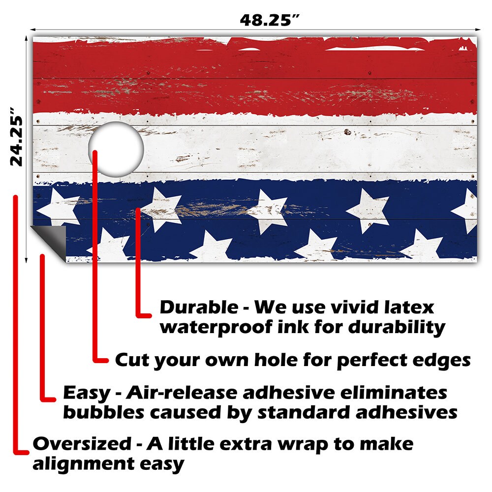 Cornhole Board Wraps
