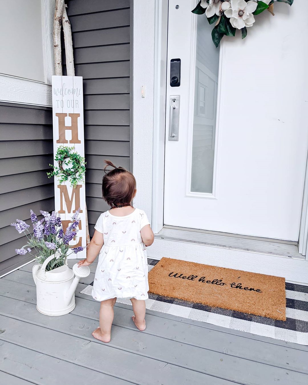 Well Hello There Vinyl Coir Doormat