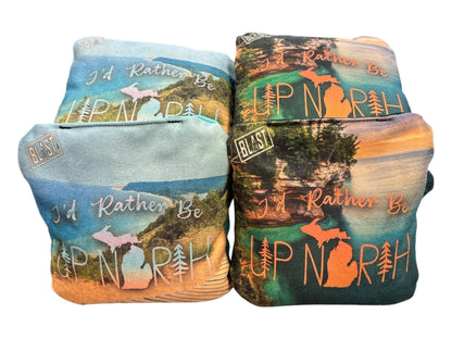Custom pro style slick and stick cornhole bags (set of 8) - upload your custom design!