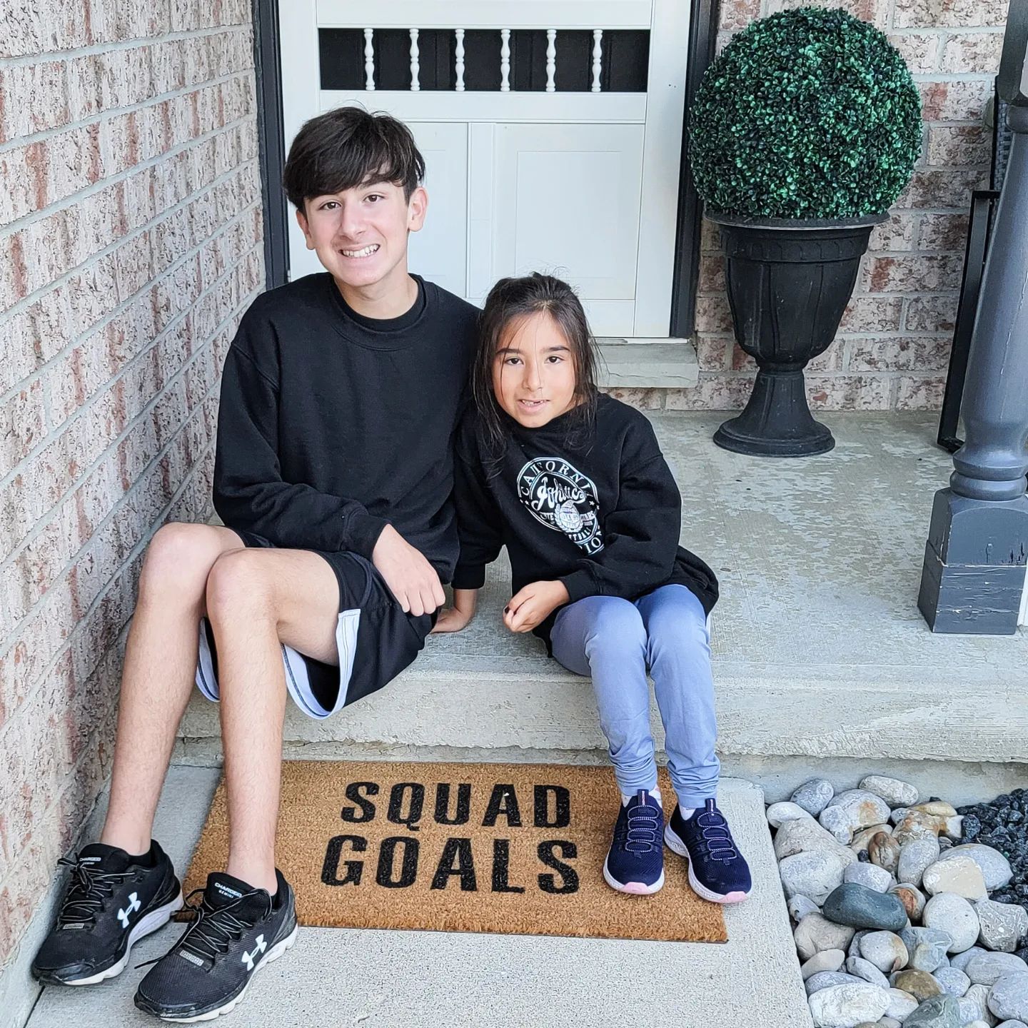 Squad Goals Vinyl Coir Doormat