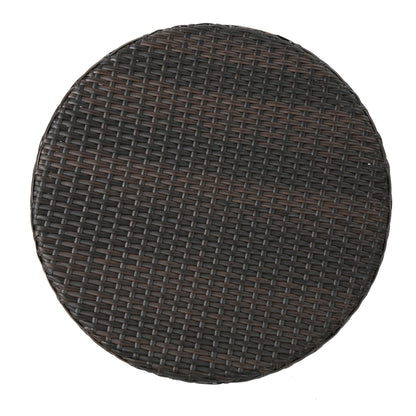 Kenneth 3 Pieces Chat Set Outdoor Furniture - Brown Multi