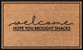 Welcome! Hope you brought snacks