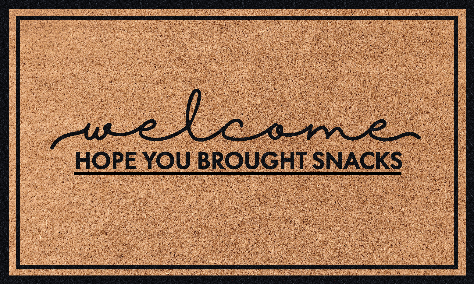 Welcome! Hope you brought snacks