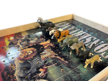 Safari Theme -  Jumbo 24”x48” Horse Game with Integrated Chip Pot Large Party Games/ Camping
