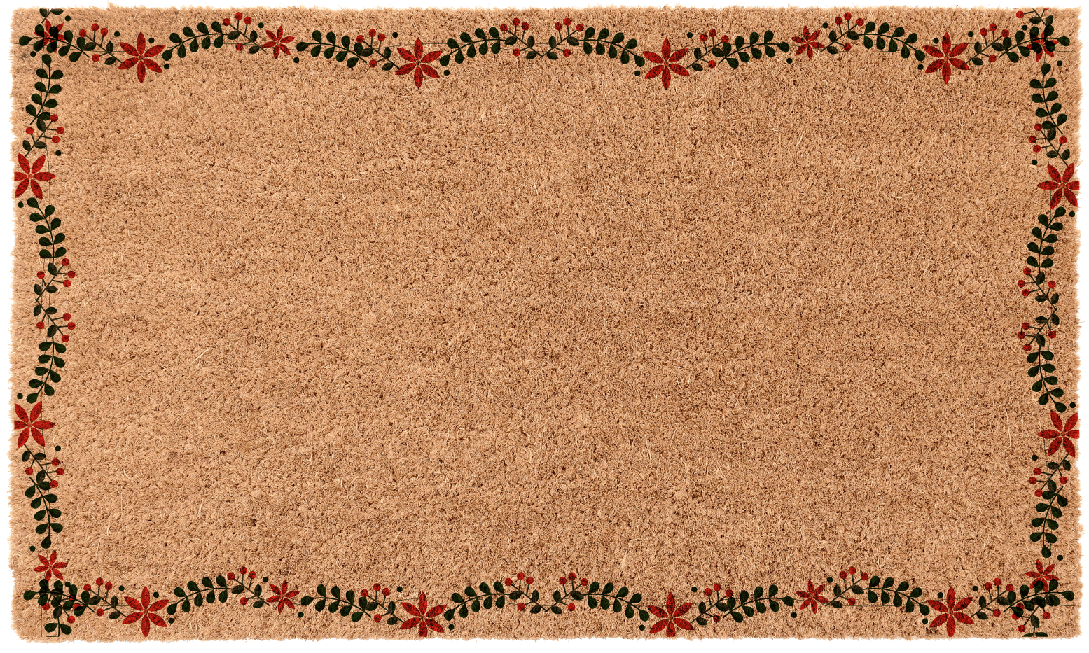 Christmas Poinsettia Border