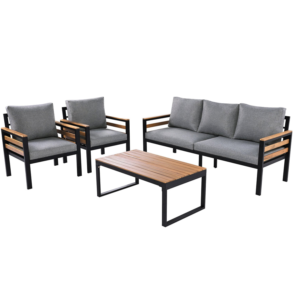GO 4-Piece Outdoor Furniture Sofa Set for 5 People