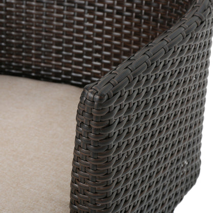 Kenneth 3 Pieces Chat Set Outdoor Furniture - Brown Multi