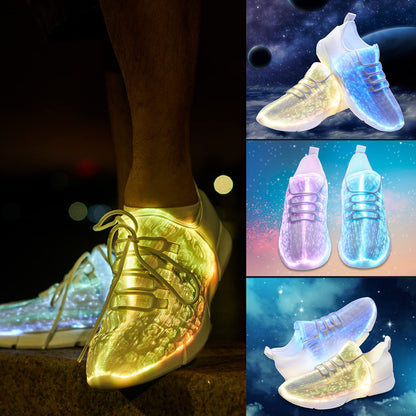 LED Fiber Optic Shoes Light Up Sneakers