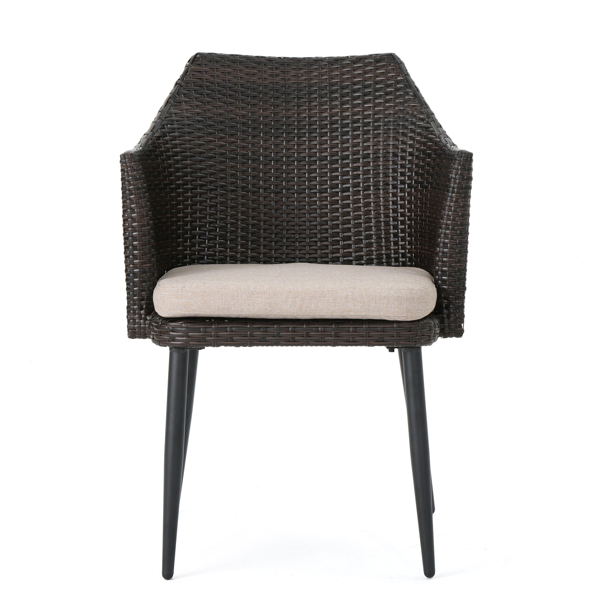 Kenneth 3 Pieces Chat Set Outdoor Furniture - Brown Multi