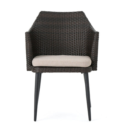 Kenneth 3 Pieces Chat Set Outdoor Furniture - Brown Multi