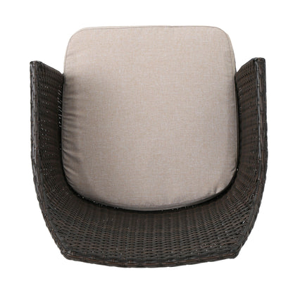 Kenneth 3 Pieces Chat Set Outdoor Furniture - Brown Multi