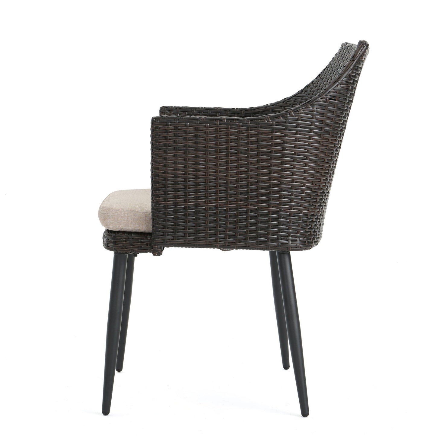 Kenneth 3 Pieces Chat Set Outdoor Furniture - Brown Multi