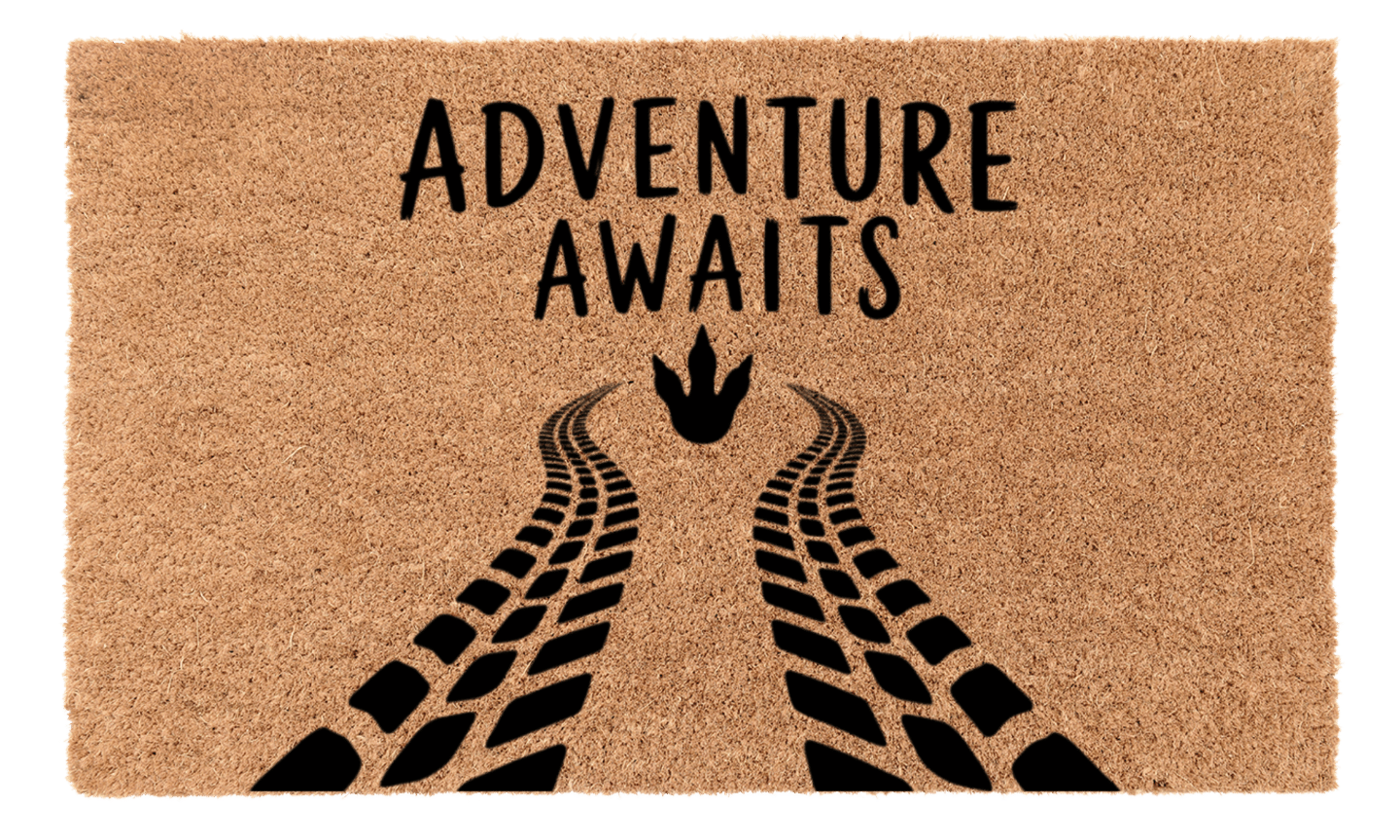 Adventure Awaits Coir Mat