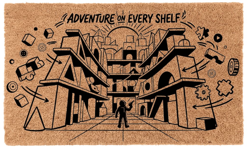 Adventure on Every Shelf Coir Mat