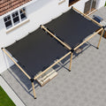 DIY Pergola Kit for an Attached Pergola With Canopies - Any Size Up to 24' x 12'