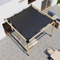 DIY Pergola Kit for an Attached Pergola With Canopy - Any Size Up to 12' x 12'