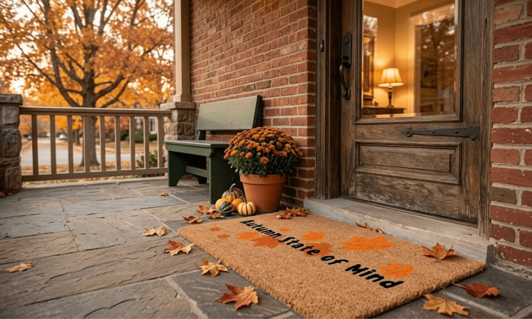 Autumn State of Mind Coir Mat