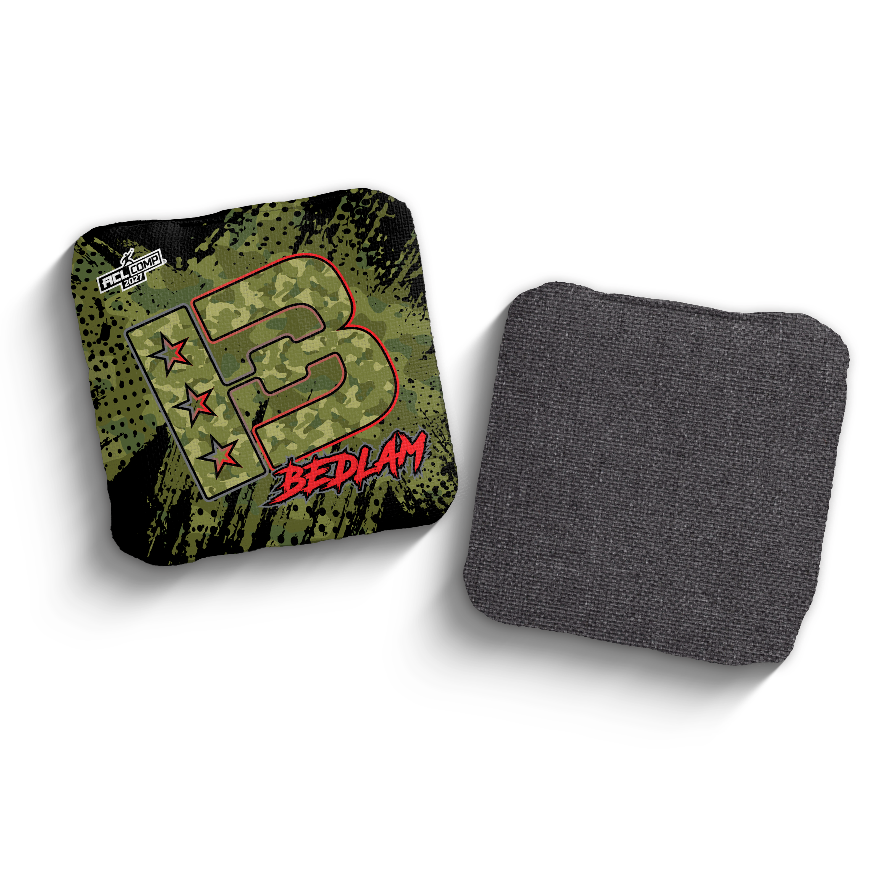 2027 Brotherhood Cornhole Bedlam Camo Edition ACL Comp Stamped Cornhole Bags