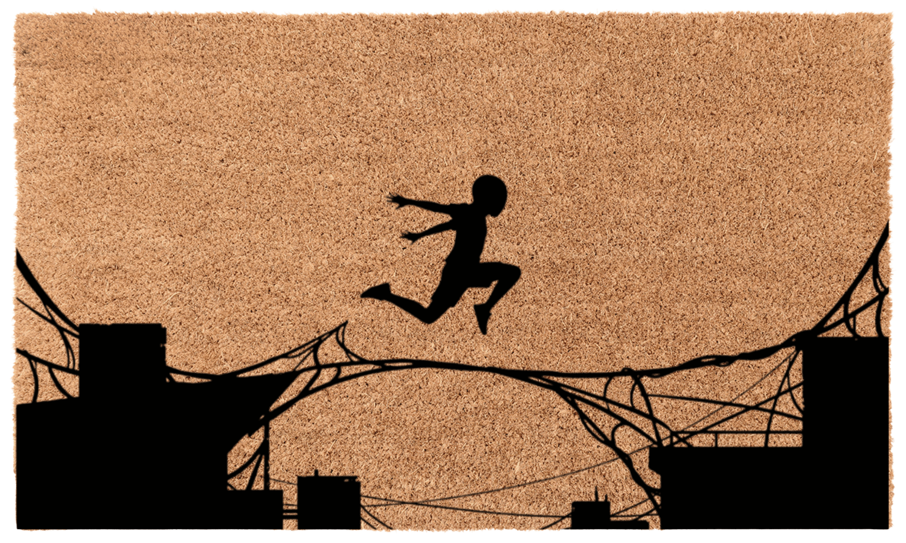 Boy Jumping Coir Mat