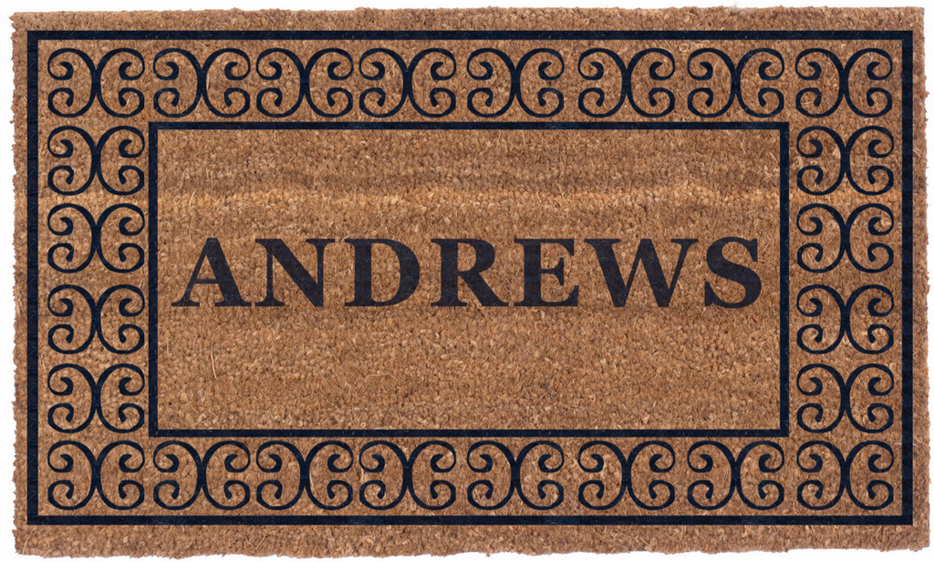 Charleston Border Personalized Doormats
