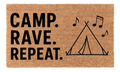 Camp Rave Repeat Coir Mat