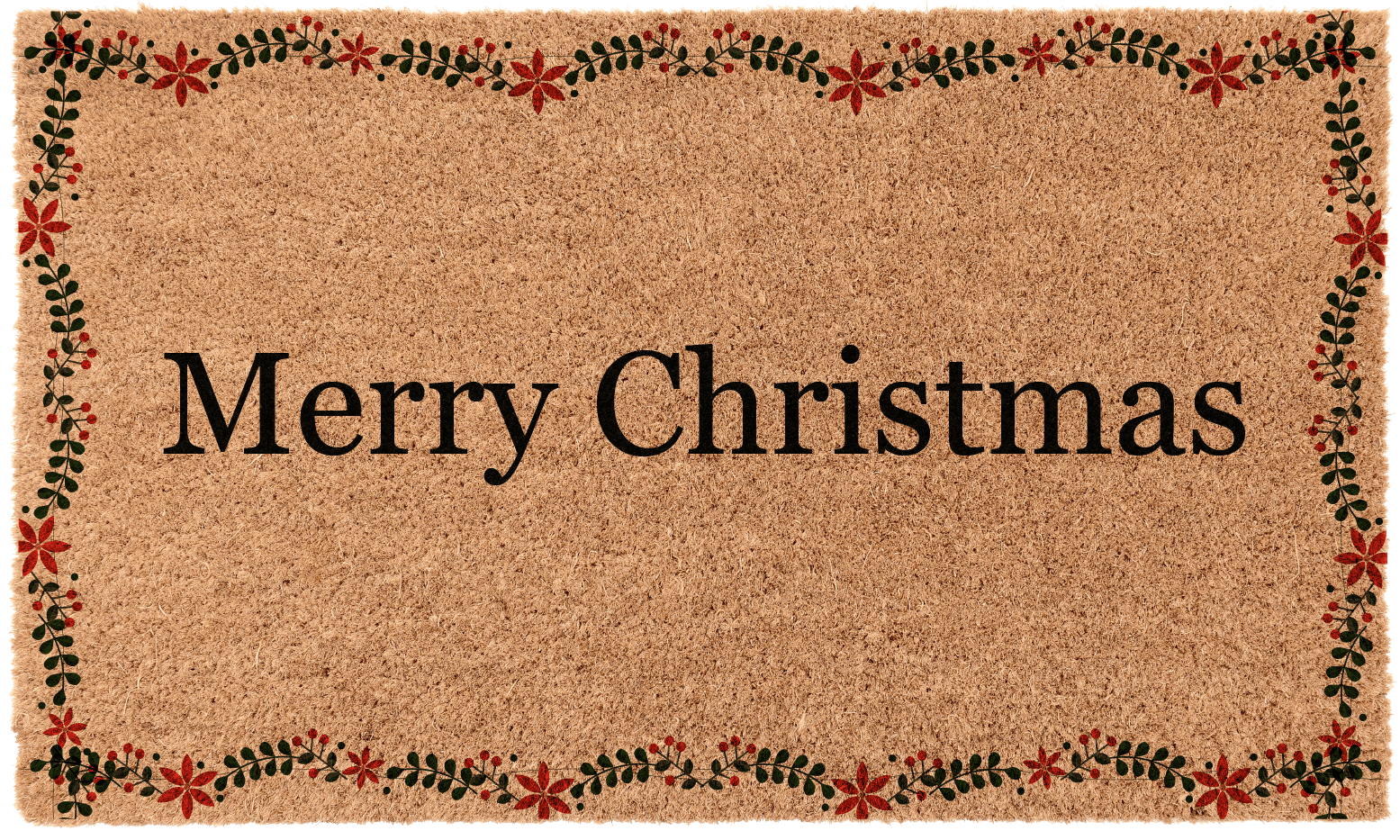 Christmas Poinsettia Border