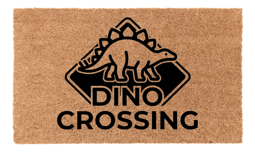 Dino Crossing Coir Mat