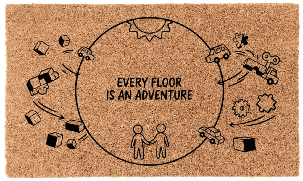Every Floor is an Adventure Coir Mat