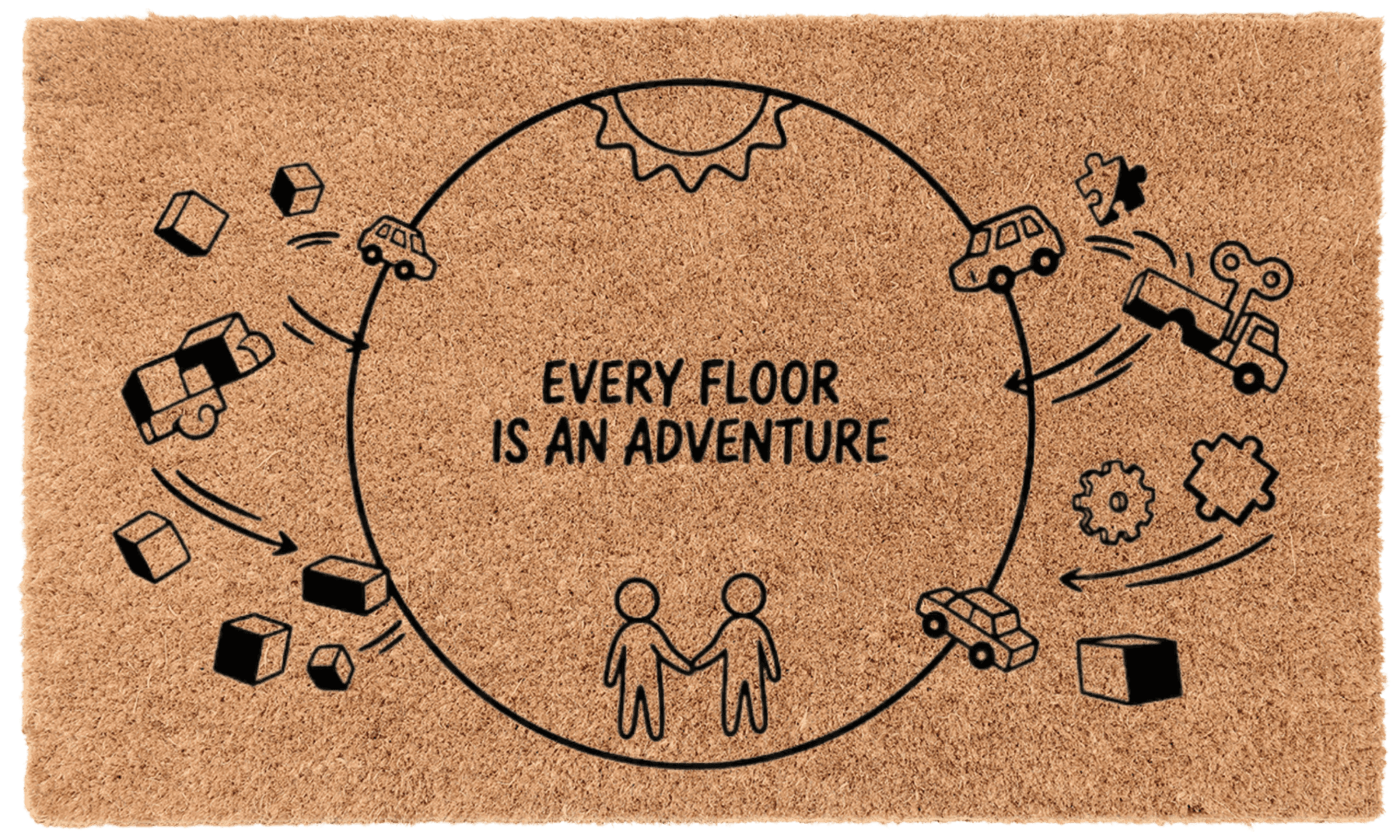 Every Floor is an Adventure Coir Mat