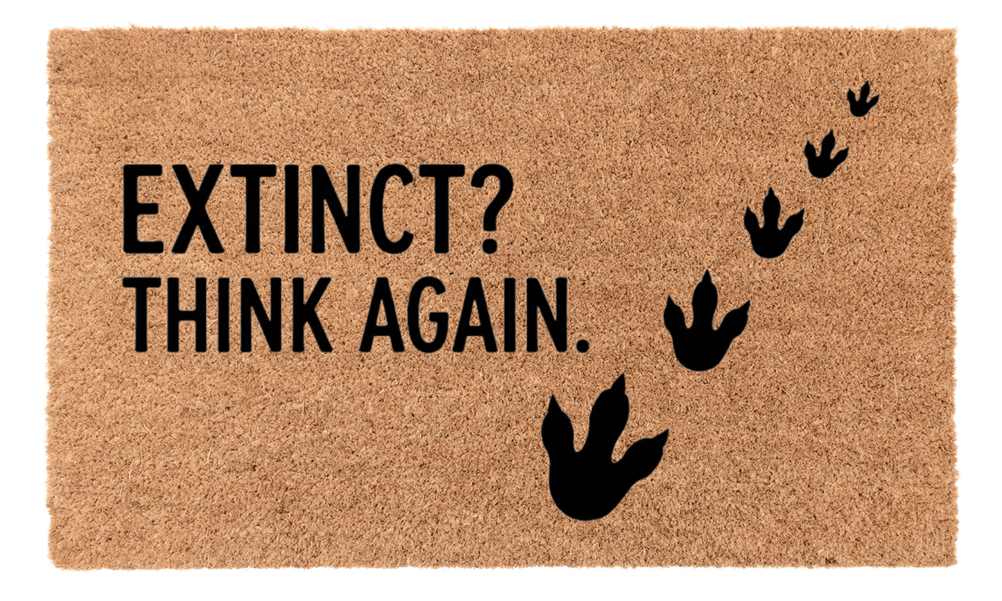 Extinct Think Again Coir Mat