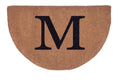 Half Round Plain Personalized Monogram Doormats 38x60