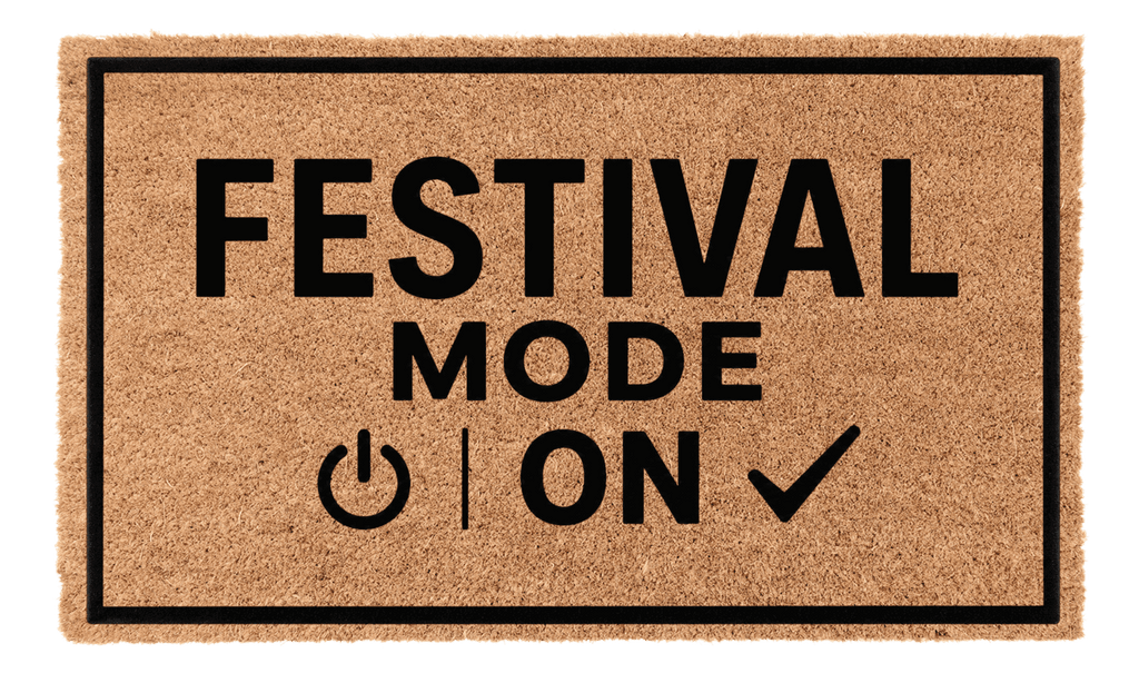 Festival Mode On Coir Mat