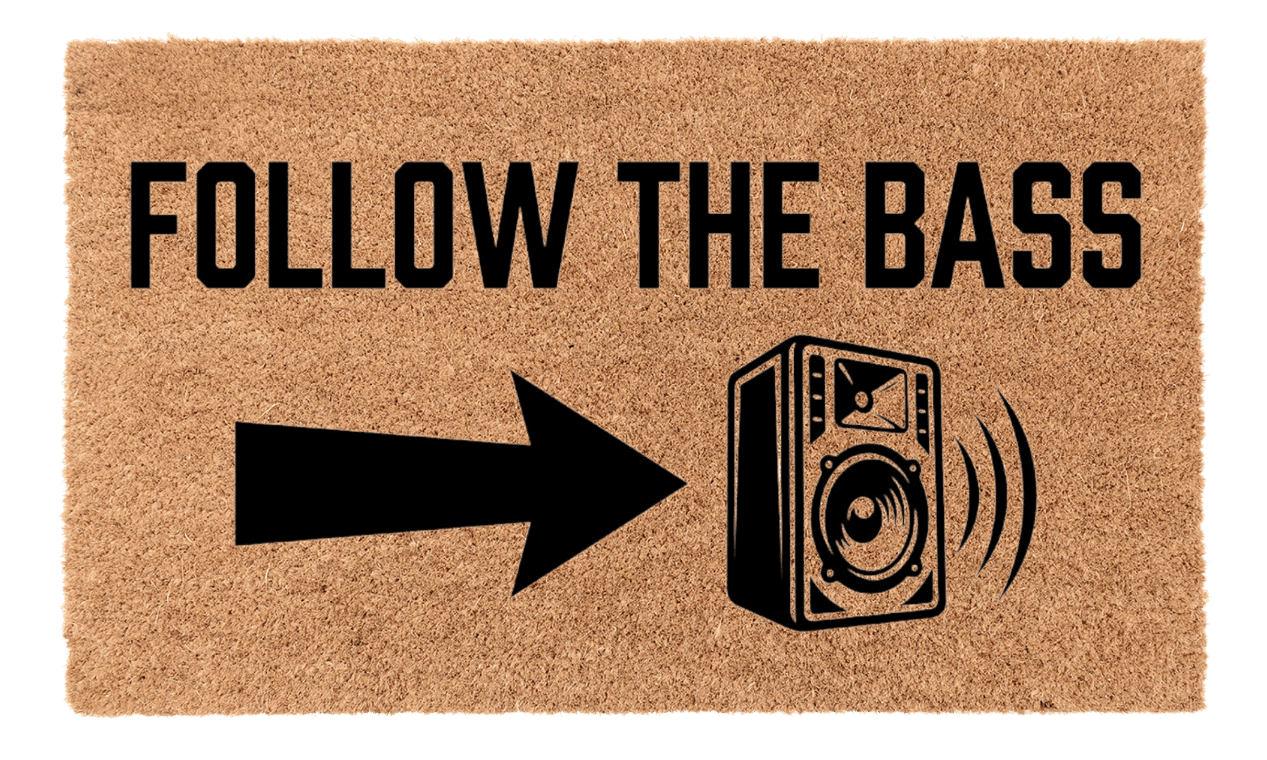 Follow the Bass Coir Mat