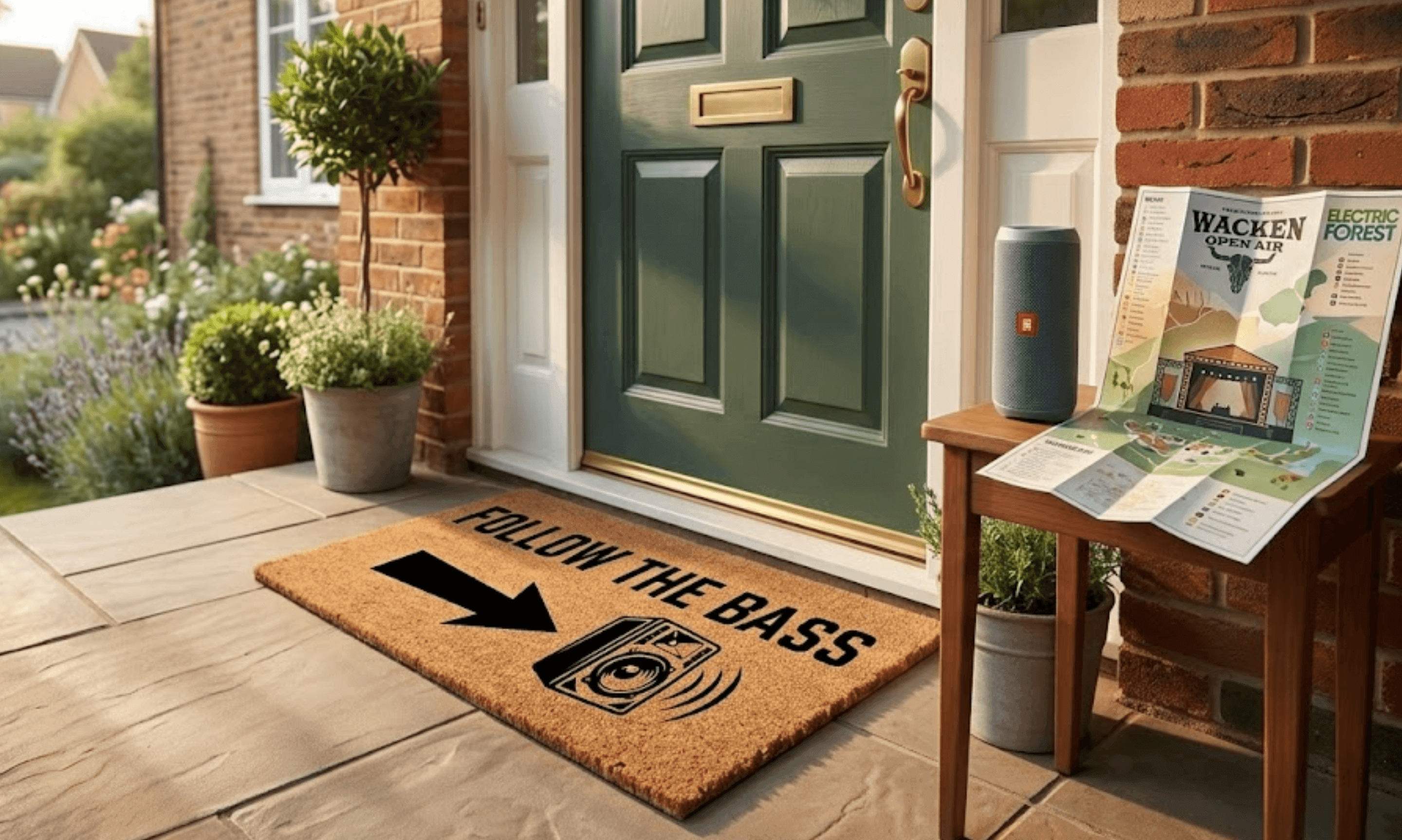 Follow the Bass Coir Mat