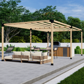 DIY Pergola Bracket Kit for a Freestanding Pergola With Slatted Roof - Any Size Up to 24' x 12'