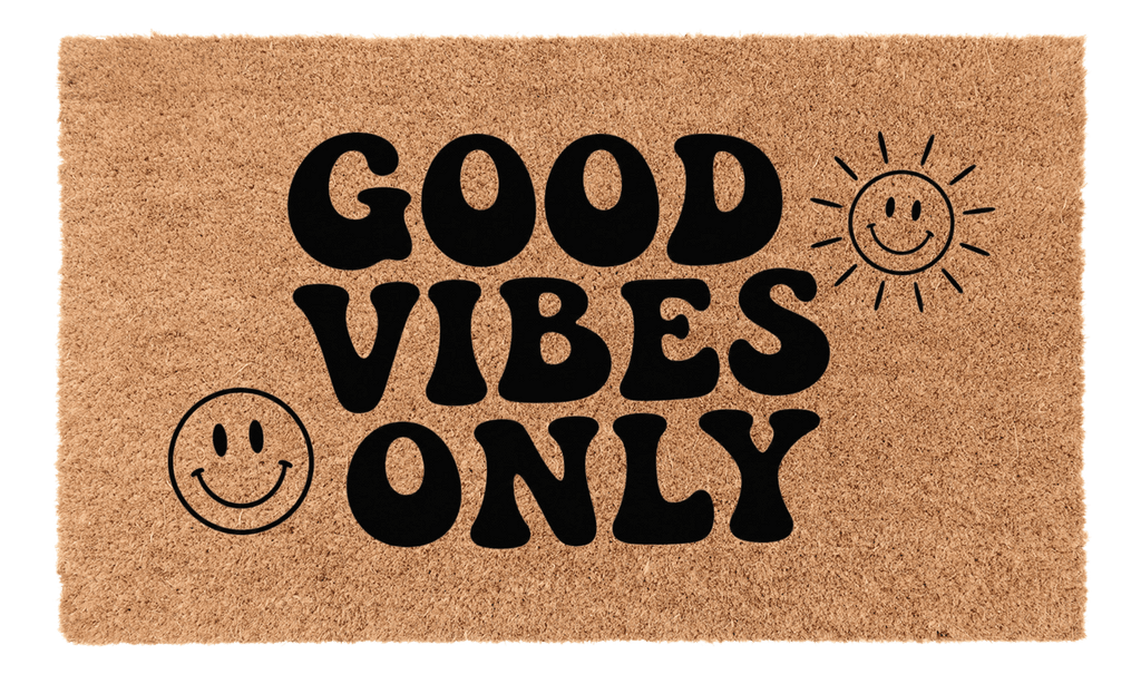 Good Vibes Only Coir Mat