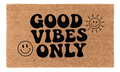 Good Vibes Only Coir Mat