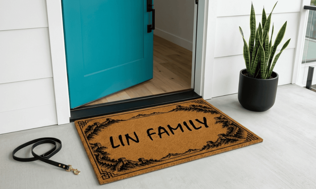 Great Wall Border Personalized Coir Mat