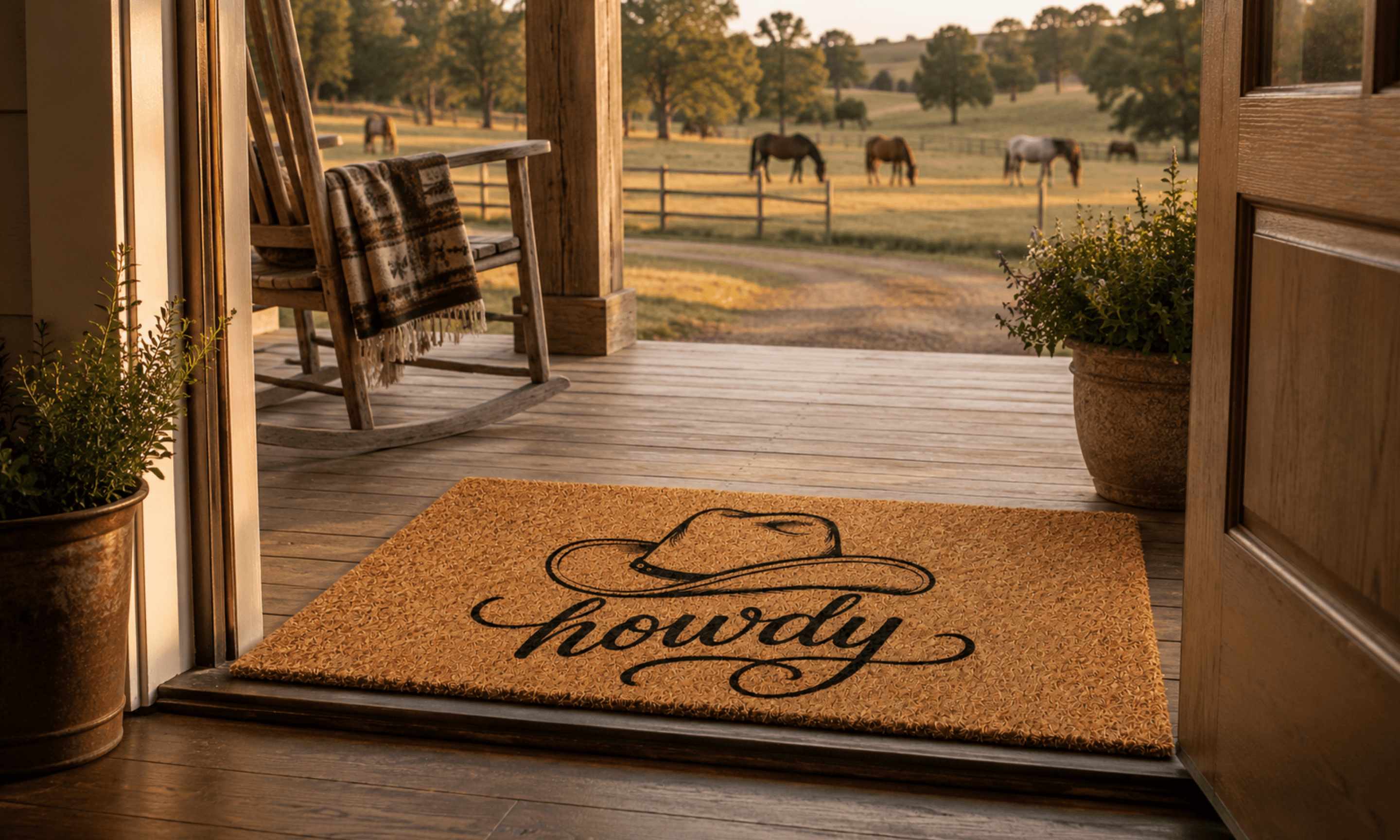 Howdy Partner Welcome Mat