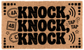 Knock, Knock, Knock Coir Mat