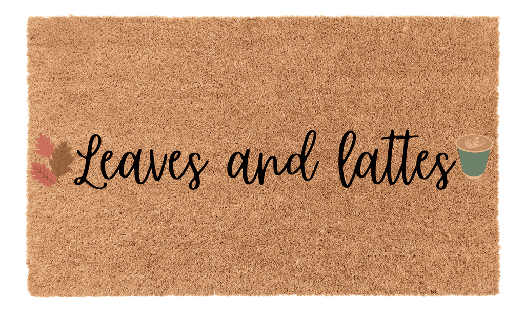 Leaves and Lattes Coir Mat