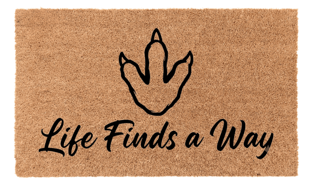 Life Finds a Way Coir Mat