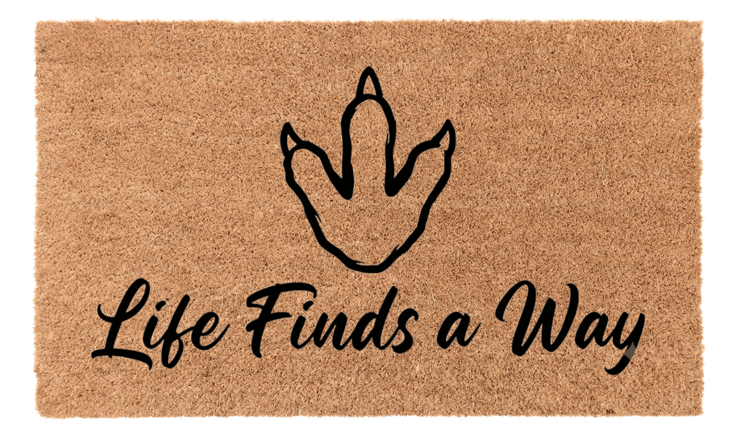 Life Finds a Way Coir Mat