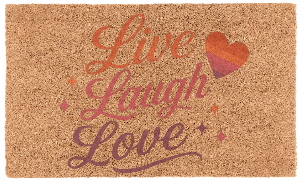 Live Laugh Love Coir Mat